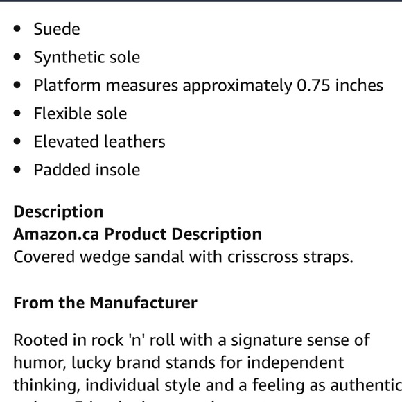 LUCKY BRAND Wedge Strap Sandals Shoes Suede Taupe Leather Kawaii Cute Platform 6 - Picture 15 of 15